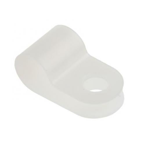 HellermannTyton Spona tvaru P 6.5 mm (vnitřní prům.), Přírodní, Polyamid