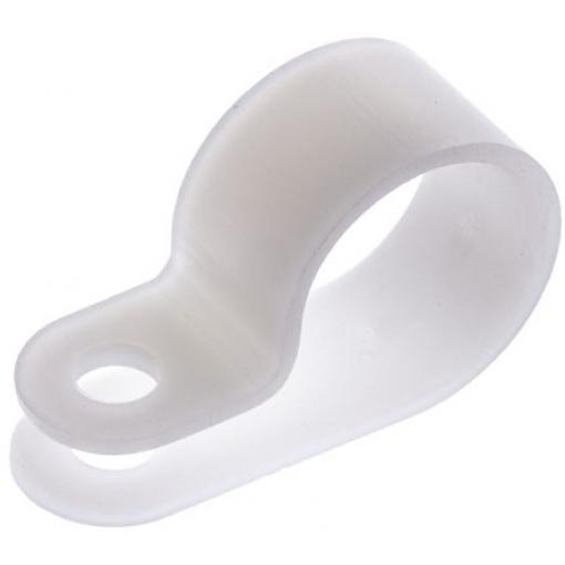 HellermannTyton Spona tvaru P 14 mm (vnitřní prům.), Přírodní, Polyamid