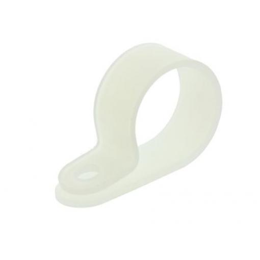 HellermannTyton Spona tvaru P 17.5 mm (vnitřní prům.), Přírodní, Polyamid