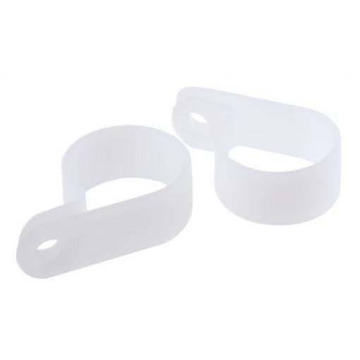 HellermannTyton Spona tvaru P 22 mm (vnitřní prům.), Přírodní, Polyamid
