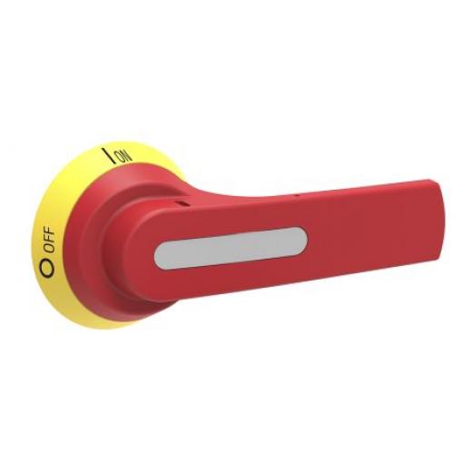 Otočná klika Žlutá, Červená, řada: GL, pro použití s: GL160-315A, délka: 125 mm IP69K, IP66 Lovato