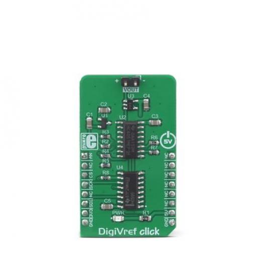 Vývojová sada pro řízení napájení, DigiVref Click, Referenční napětí, MikroElektronika