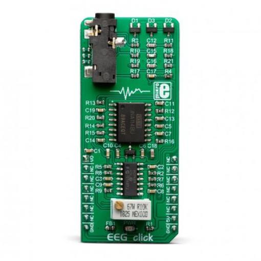 for INA114, pro použití s: Silver-chloridové elektrody EEG Click MIKROE-3359, MikroElektronika