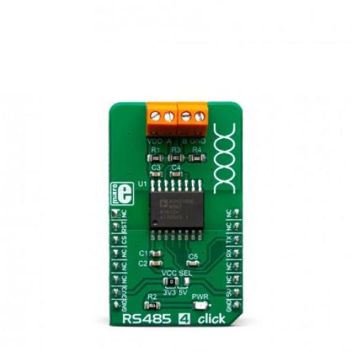 Komunikační a bezdrátový vývojový nástroj, RS485 4 Click, MikroElektronika