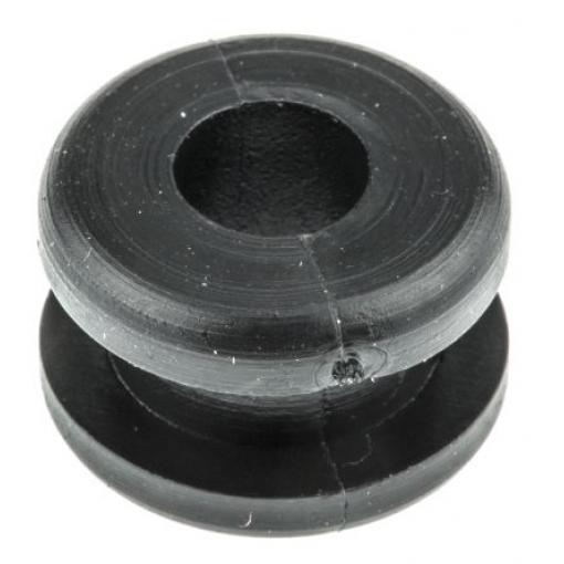 Kabelová průchodka, řada: HV Kabelová průchodka až 6 mm Polyvinylchlorid Černá HellermannTyton 633-02180