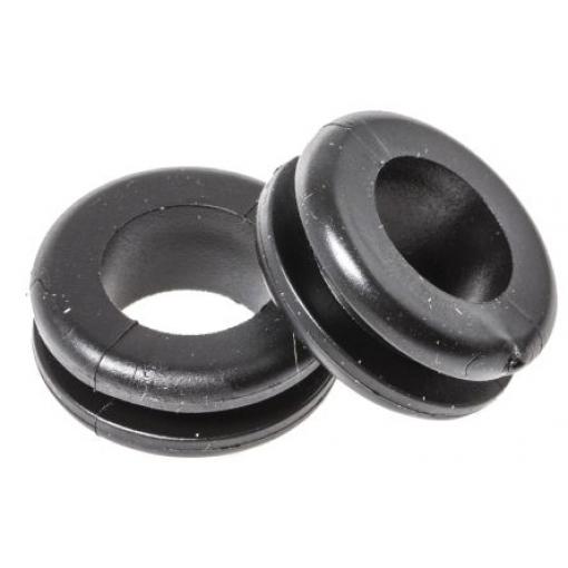 Kabelová průchodka, řada: HV Kabelová průchodka průměr kabelu 10 mm až 11 mm Polyvinylchlorid Černá HellermannTyton