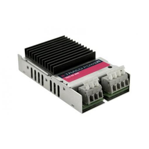 TRACOPOWER Měnič DC/DC TEQ 40WIR, výstup: 12 V dc 1.6 kV dc, Vin 75V dc 1.67 mA, Vin 18V -40 °C 92 °C Montáž na rám