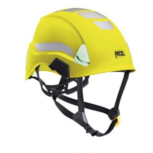 Petzl Ochranná přilba EN 50365 (class 0), EN 397, ANSI Z89.1-2014 class E, EN 12492, Žlutá, ABS Včetně řemínku přes