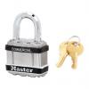 Master Lock Visací zámek S klíčem Odolnost vůči povětrnostním vlivům, Nerezová ocel Obojí 8 mm třmen, Stříbrná 44 mm