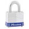 Master Lock Visací zámek Klíč Odolnost vůči povětrnostním vlivům, Kalená ocel, Laminovaná ocel Obojí 7 mm třmen, Modrá