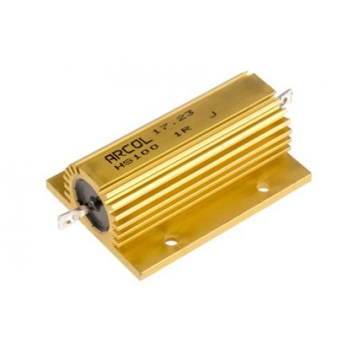Rezistor pro montáž na rám, řada: HS100 1 Ω ±5 % HS100 1R J 100 W, Hliník, Axiální Vinutý Arcol
