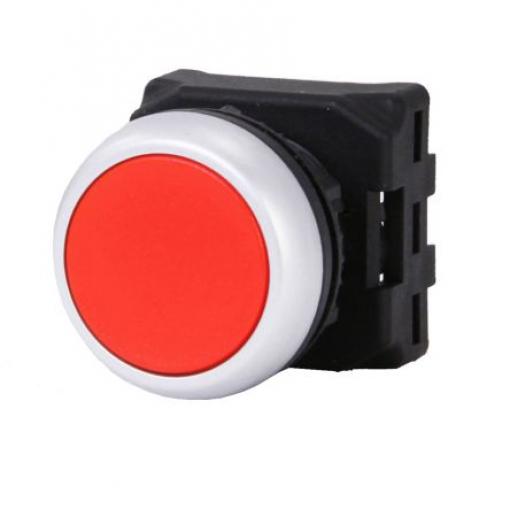 RS PRO Hlava tlačítka, řada: RSEG Červená Vratná pružina, průměr výřezu: 22 mm IP65