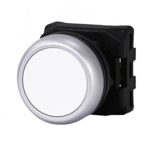 RS PRO Hlava tlačítka, řada: RSEG Bílá Vratná pružina, průměr výřezu: 22 mm IP65