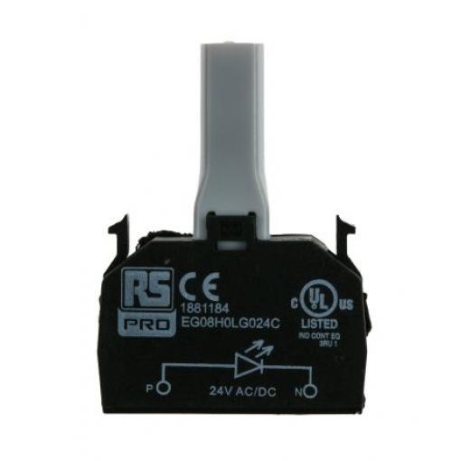 RS PRO Blok světel Blok světel 24V ac/dc barva Zelená LED