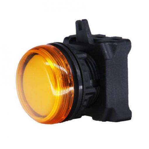 RS PRO Hlava kontrolky Žlutá, průměr výřezu: 22.5 mm Montáž do panelu montáž