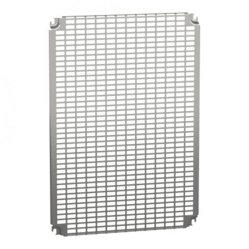 Schneider Electric Montážní deska, délka: 15 mm Pozinkovaný x 451 mm Prostorová CRN, Thalassa PLM, Ocel