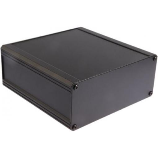 RS PRO Skříň chladicího tělesa, řada: EAB IP40 Nestíněný barva Černá barva Černá Extrudovaný hliník 200 mm 41 mm 200 mm