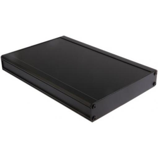 RS PRO Skříň chladicího tělesa, řada: EAB IP40 Nestíněný barva Černá barva Černá Extrudovaný hliník 300 mm 41 mm 200 mm