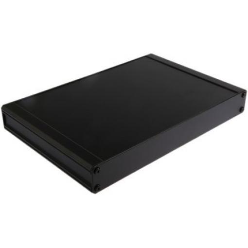 RS PRO Skříň chladicího tělesa, řada: EAB IP40 Nestíněný barva Černá barva Černá Extrudovaný hliník 200 mm 41 mm 300 mm
