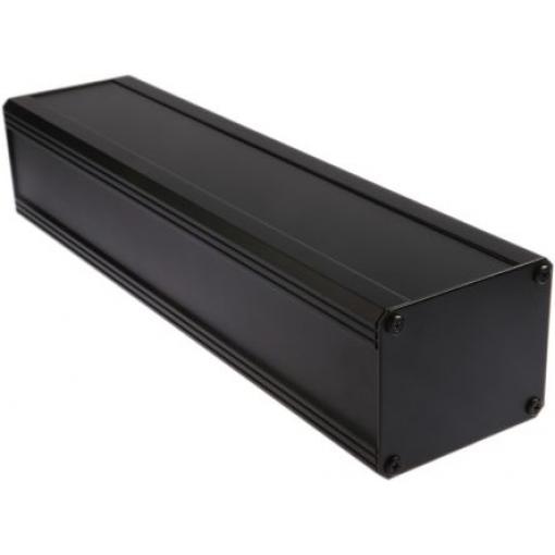 RS PRO Skříň chladicího tělesa, řada: EAB IP40 Nestíněný barva Černá barva Černá Extrudovaný hliník 400 mm 86 mm 100 mm