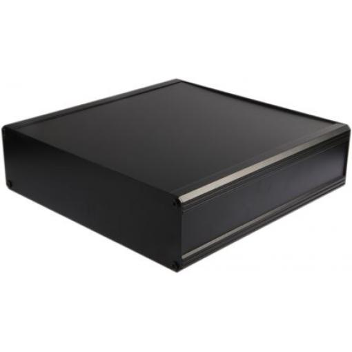 RS PRO Skříň chladicího tělesa, řada: EAB IP40 Nestíněný barva Černá barva Černá Extrudovaný hliník 300 mm 86 mm 300 mm