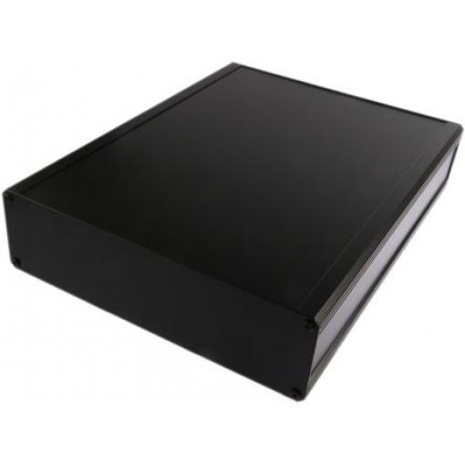 RS PRO Skříň chladicího tělesa, řada: EAB IP40 Nestíněný barva Černá barva Černá Extrudovaný hliník 400 mm 86 mm 300 mm