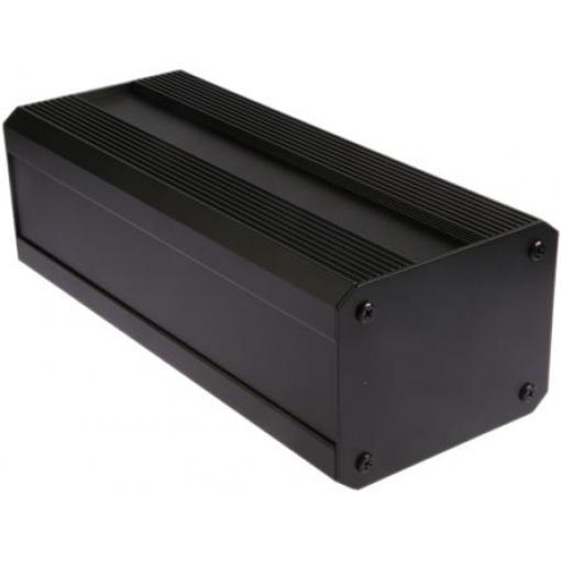 RS PRO Skříň chladicího tělesa, řada: EAB IP40 Nestíněný barva Černá barva Černá Extrudovaný hliník 300 mm 130 mm 100 mm