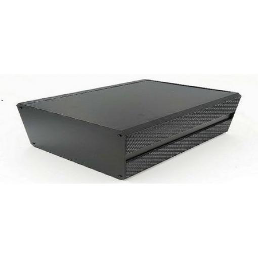 RS PRO Skříň chladicího tělesa, řada: EAB IP40 Nestíněný barva Černá barva Černá Extrudovaný hliník 400 mm 130 mm 200 mm