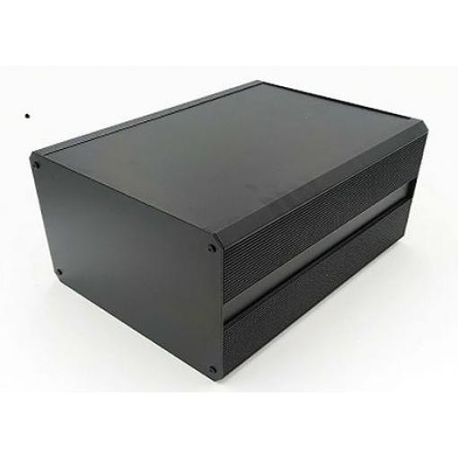 RS PRO Skříň chladicího tělesa, řada: EAB IP40 Nestíněný barva Černá barva Černá Extrudovaný hliník 300 mm 175 mm 200 mm
