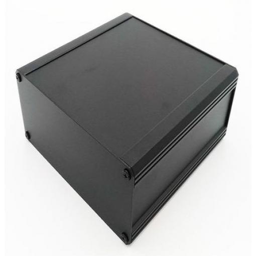 RS PRO Skříň chladicího tělesa, řada: EAB IP40 Nestíněný barva Černá barva Černá Extrudovaný hliník 200 mm 219 mm 200 mm
