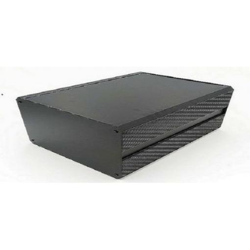 RS PRO Skříň chladicího tělesa, řada: EAB IP40 Nestíněný barva Černá barva Černá Extrudovaný hliník 400 mm 219 mm 200 mm