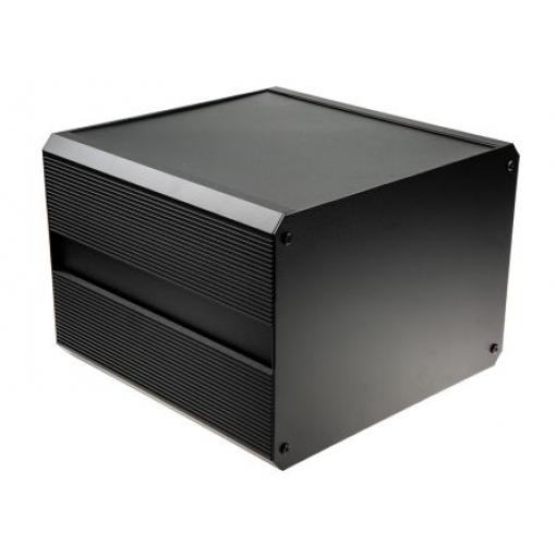 RS PRO Skříň chladicího tělesa, řada: EAB IP40 Nestíněný barva Černá barva Černá Extrudovaný hliník 300 mm 219 mm 300 mm
