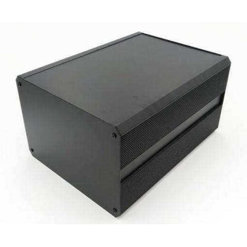 RS PRO Skříň chladicího tělesa, řada: EAB IP40 Nestíněný barva Černá barva Černá Extrudovaný hliník 400 mm 219 mm 300 mm