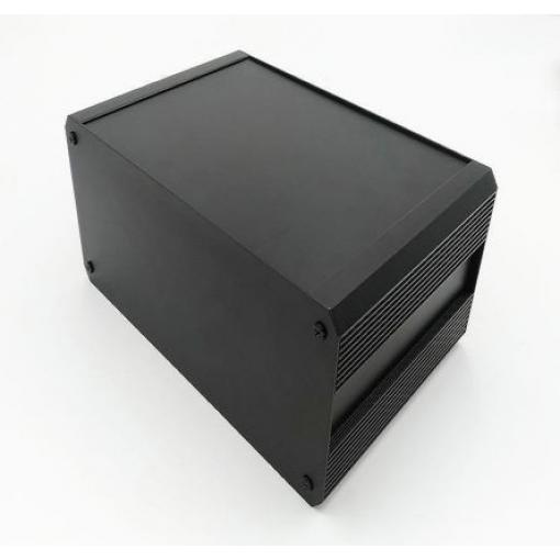 RS PRO Skříň chladicího tělesa, řada: EAB IP40 Nestíněný barva Černá barva Černá Extrudovaný hliník 200 mm 264 mm 300 mm