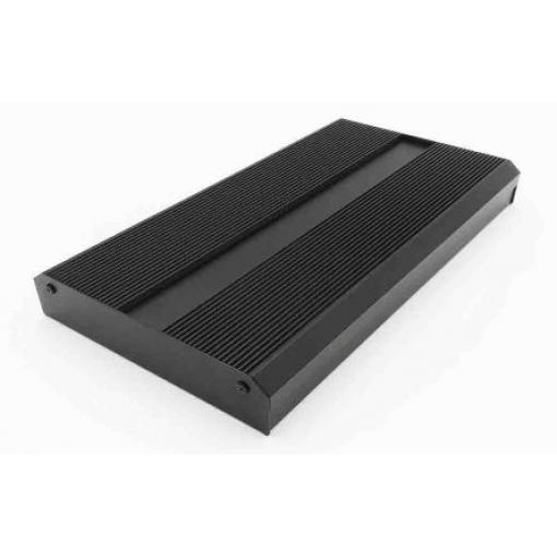 RS PRO Skříň chladicího tělesa, řada: EABS IP40 Nestíněný barva Černá barva Černá Extrudovaný hliník 399 mm 50 mm 175 mm