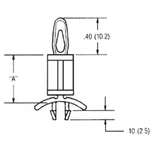 Essentra Podpěrný sloupek desky plošných spojů CBS-3-01 výška 4.8 mm Nylon pro 4 mm otvor v PCB