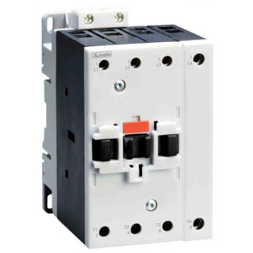 Lovato Stykač napětí ve vinutí 24V ac 4pólový 90 A 660 V dc, 690V ac 22 kW s 4 NO kontakty 24V ac Řízení motoru, rozsah: