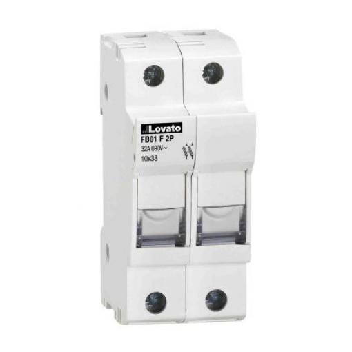 Držák pojistek s montáží na lištu DIN 32 A 690 V ac Lovato 10 x 38 mm 2pólový