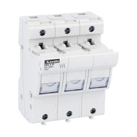 Držák pojistek 50A 690V ac Lovato 14 x 51 mm 3pólový