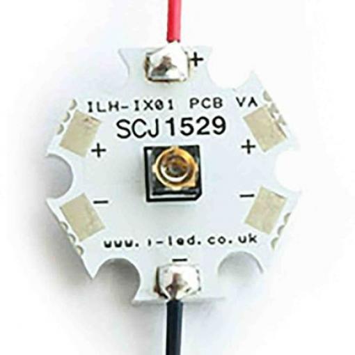 IR LED, řada: OSLUX 1 PowerStar IR 4 pinová Montáž šroubem 1000mW/sr 810nm 20 x 20 x 4mm ILS 720mW