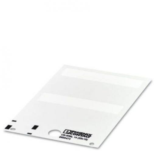 Kabelové štítky, řada: US-WML barva Bílá 25.4 mm x 63.5mm Phoenix Contact 0800473