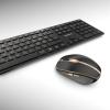 Sada klávesnice a myši, Černá Bezdrátová QWERTY Kompaktní Cherry