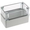 Fibox Pouzdro, řada: Piccolo IP66, IP67 Nestíněný barva Šedá IK08 barva Průhledné Polykarbonát 140 mm 85 mm 80 mm