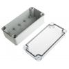 Fibox Pouzdro, řada: Piccolo IP67, IP66 Nestíněný barva Šedá IK08 barva Průhledné Polykarbonát 170 mm 65 mm 80 mm