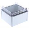 Fibox Pouzdro, řada: SOLID PC IP67, IP66 Nestíněný barva Šedá IK08, IK09 barva Průhledné Polykarbonát 188 mm 130 mm 188