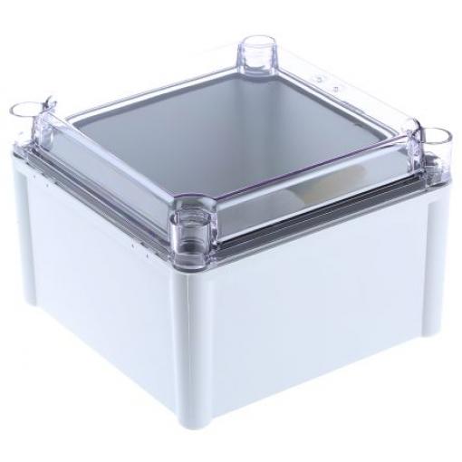 Fibox Pouzdro, řada: SOLID PC IP67, IP66 Nestíněný barva Šedá IK08, IK09 barva Průhledné Polykarbonát 188 mm 130 mm 188