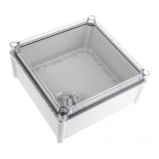 Fibox Pouzdro, řada: SOLID PC IP67 Nestíněný barva Šedá IK08, IK09 barva Průhledné Polykarbonát 278 mm 130 mm 278 mm