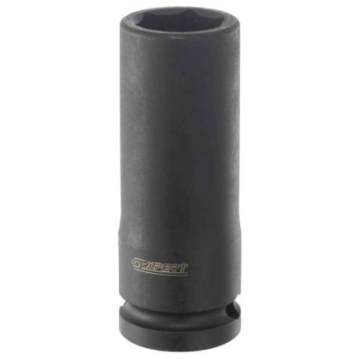 Nástrčkový klíč 1/2 in pohon 17 mm Hluboká nástrčná hlavice Čtvercový, celková délka: 78 mm Expert by Facom