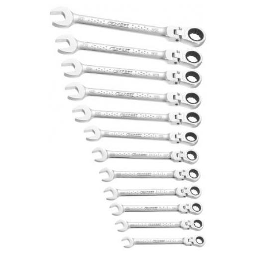 Sada šroubových klíčů, počet kusů: 12 Ne, 8 mm, 9 mm, 10 mm, 11 mm, 12 mm, 13 mm, 14 mm, 15 mm, 16 mm, 17 mm, 18 mm, 19