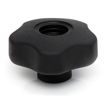Upínací knoflík Dvoudílné lišty Vnitřní lišta Polypropylen se Soft Touch Termoplastický elastomer barva Černá